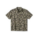 クイックシルバー ウォーター マン メンズ シャツ トップス Quiksilver Men's Fern Garden Woven Shirt Phantom