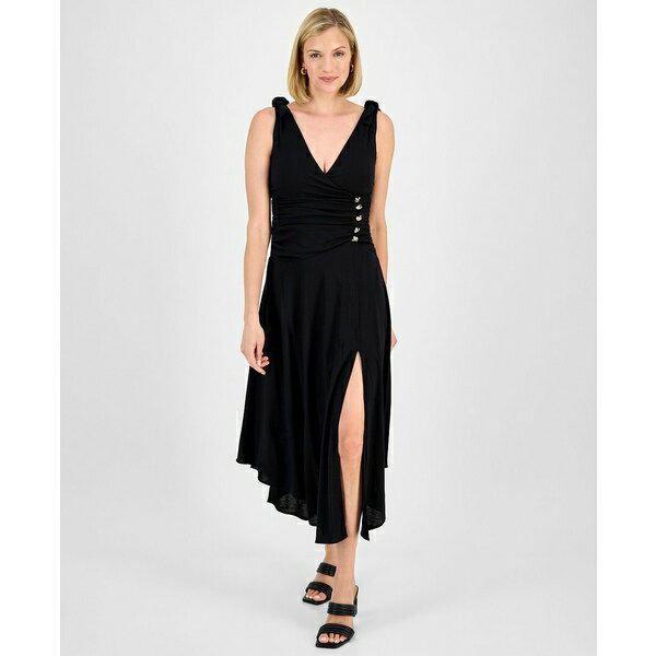 ライチェルレイチェルロイ レディース ワンピース トップス Women's Estelle Knot-Shoulder Ruched Mid..