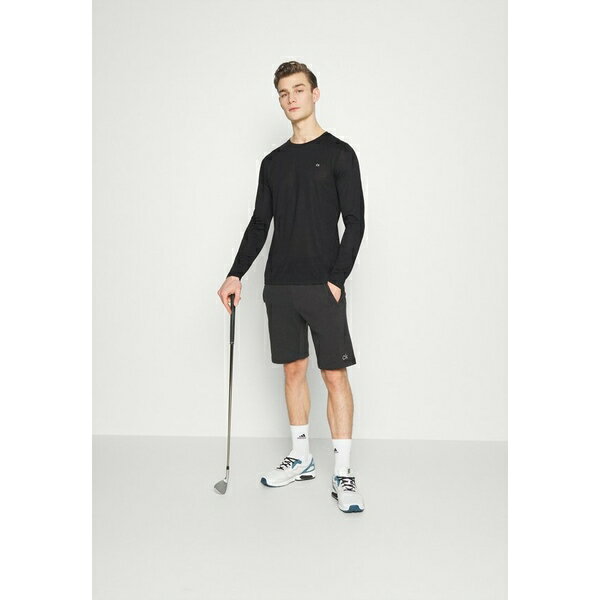 カルバンクラインゴルフ メンズ Tシャツ トップス LONG SLEEVE 3 PACK - Long sleeved top - black/navy/silver