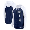 ファナティクス レディース ジャケット＆ブルゾン アウター New York Yankees Fanatics Branded Women 039 s Forever Fan FullZip Hoodie Jacket Navy/White