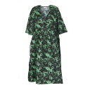 ガニー レディース ワンピース トップス Seersucker Check Maxi Smock Dress Green