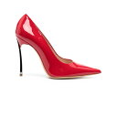 カサディ レディース ヒール シューズ Bright Red Calf Leather Pumps Rosso