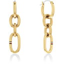 【送料無料】 トミー ヒルフィガー レディース ピアス＆イヤリング アクセサリー Ladies THJ Contrast Link Chain Earrings 2780786 Gold