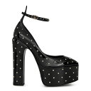 【送料無料】 ヴァレンティノ ガラヴァーニ レディース ヒール シューズ Tan Go Micro Stud Platforms Black 0NO