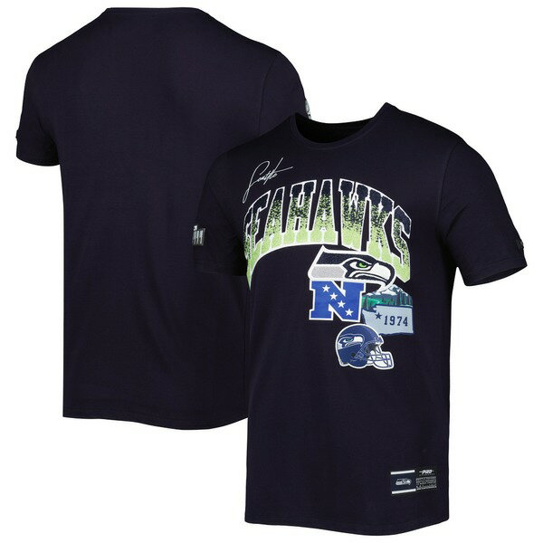 プロスタンダード メンズ Tシャツ トップス Seattle Seahawks Pro Standard Hometown Collection TShirt College Navy