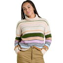 ドード アンドコー レディース パーカー・スウェットシャツ アウター Toddy T-Neck Sweater - Women's Oatmeal Stripe