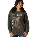 アリアト レディース パーカー・スウェットシャツ アウター Oversized Crew Sweatshirt - Women's Heather Charco...