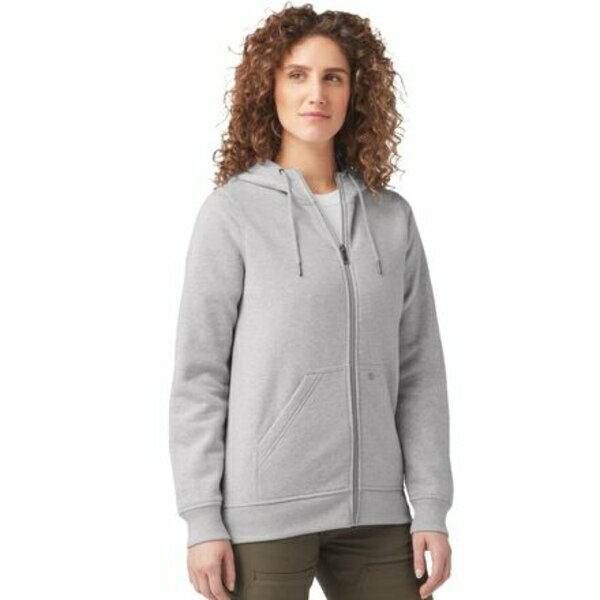 ディッキーズ レディース ジャケット&ブルゾン アウター Heavyweight Full-Zip Hoodie - Women's Heather Gray