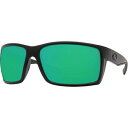 コスタ メンズ サングラス・アイウェア アクセサリー Reefton 580P Polarized Sunglasses Blackout Frame/Green Mirror 580P