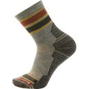 スマートウール メンズ 靴下 アンダーウェア Performance Hike Light Cushion Striped Mid Crew Sock Taup...