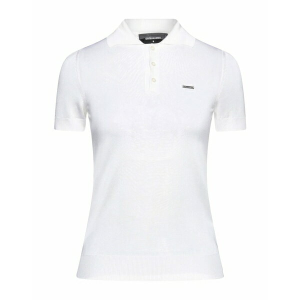 【送料無料】 ディースクエアード レディース ポロシャツ トップス Polo shirts Ivory