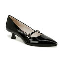 ライフストライド レディース パンプス シューズ Women's Madelyn Mary Jane Pointed Toe Kitten Heel Pumps Black Faux Patent(4)