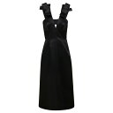 ジル・サンダー レディース ワンピース トップス Satin Sleeveless Midi Dress Black