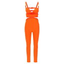 ヴェルサーチ レディース ワンピース トップス La Vacanza Capsule 'medusa '95' Jumpsuit Orange