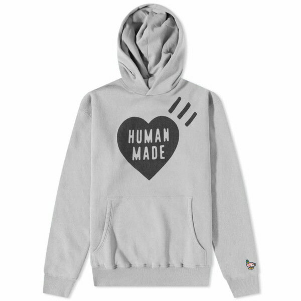 ヒューマンメイド メンズ パーカー・スウェットシャツ アウター Human Made Heart Popover Hoody Grey