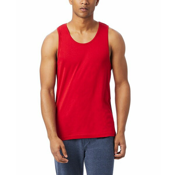 オルタナティヴ アパレル メンズ Tシャツ トップス Men's Big and Tall Go-To Tank Top Apple Red