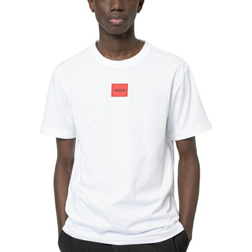 ヒューゴボス メンズ Tシャツ トップス Men's Logo Patch T-Shirt White ヒューゴボス メンズ Tシャツ トップス Men's Logo Patch T-Shirt White