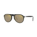 ペルソル レディース サングラス&アイウェア アクセサリー Unisex Sunglasses, PO3235S 55 Black
