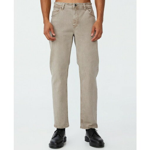 コットンオン メンズ デニムパンツ ボトムス Men's Slim Straight Jeans Washed Oatmeal コットンオン メンズ デニムパンツ ボトムス Men's Slim Straight Jeans Washed Oatmeal
