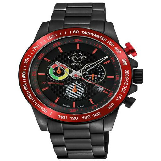 ジェビル メンズ 腕時計 アクセサリー Men's Scuderia Swiss Quartz Black Stainless Steel Bracelet Watch 45mm Black ジェビル メンズ 腕時計 アクセサリー Men's Scuderia Swiss Quartz Black Stainless Steel Bracelet Watch 45mm Black