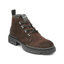 カールラガーフェルド メンズ ブーツ シューズ Karl Lagerfeld Men's Lug Sole Suede Chukka Boot Dark Brown(4)