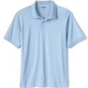 ランズエンド メンズ ポロシャツ トップス Men's School Uniform Short Sleeve Rapid Dry Polo Shirt Blu...
