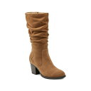 アース レディース ブーツ シューズ Women's Vine Block Heel Almond Toe Narrow Calf Casual Boots M...