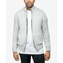 エックスレイ メンズ ジャケット&ブルゾン アウター Men's Full-Zip High Neck Sweater Jacket Cream