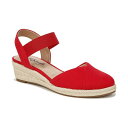 ライフストライド レディース サンダル シューズ Women's Kimmie Espadrille Wedge Sandals Fire Red Canvas