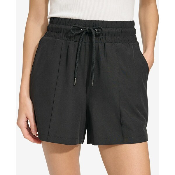 マークニューヨーク レディース カジュアルパンツ ボトムス Women's Lightweight Stretch-Weave Drawstring Shorts Ink