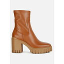 ロンンドンラグ レディース ブーツ シューズ kokum faux leather platform boots Tan