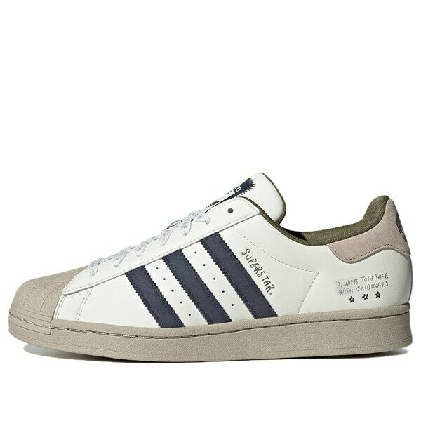 adidas アディダス メンズ スニーカー 【adidas Originals Superstar 'White Beige Navy' IG3852】 サイズ US_12.5(30.5cm)