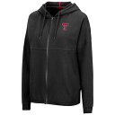 コロシアム レディース パーカー・スウェットシャツ アウター Texas Tech Red Raiders Colosseum Women's 2Hit FullZip Hoodie Black 3