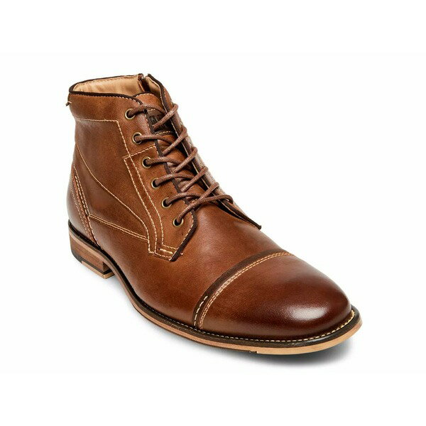 スティーブ マデン メンズ ブーツ シューズ Jefries Cap Toe Boot Cognac