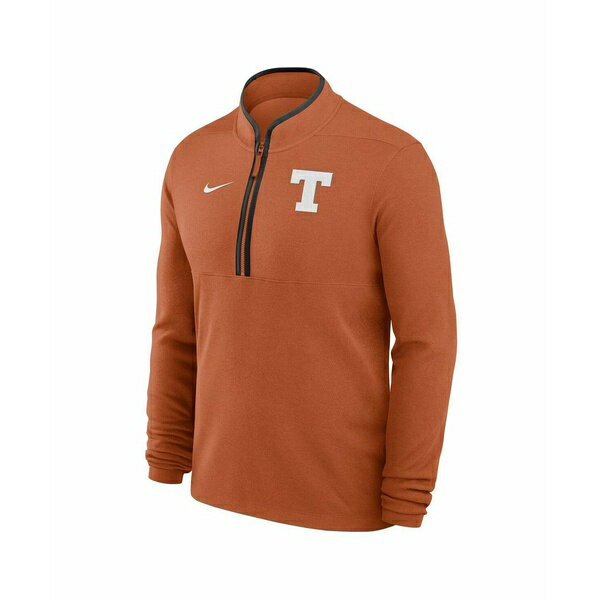 ナイキ メンズ パーカー・スウェットシャツ アウター Men's Burnt Orange Texas Longhorns Baseball Logo Victory Performance Half-Zip Pullover Hoodie Burnt Orange