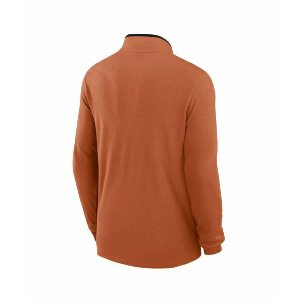 ナイキ メンズ パーカー・スウェットシャツ アウター Men's Burnt Orange Texas Longhorns Baseball Logo Victory Performance Half-Zip Pullover Hoodie Burnt Orange