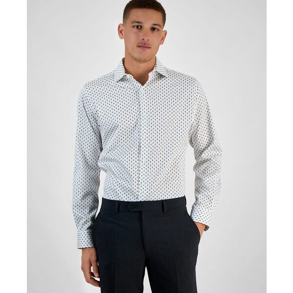バースリー メンズ シャツ トップス Men's Bree Slim-Fit Stretch Leaf-Print Dress Shirt, Exclusivel..