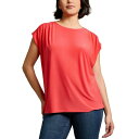 ジョーンズニューヨーク レディース カットソー トップス Joned New York Women's Extended-Shoulder Crewneck Top Rouge