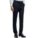 ヒューゴボス メンズ カジュアルパンツ ボトムス Men's Virgin Wool Slim-Fit Trousers Navy(4)