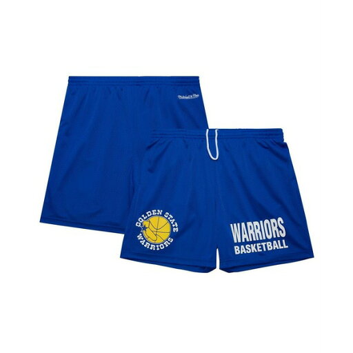 ミッチェル&ネス メンズ カジュアルパンツ ボトムス Men's Royal Golden State Warriors Hardwood Classics Gameday Mesh Shorts Royal ミッチェル&ネス メンズ カジュアルパンツ ボトムス Men's Royal Golden State Warriors Hardwood Classics Gameday Mesh Shorts Royal