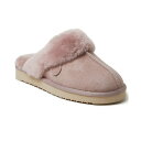 ディアフォームズ レディース スリッポン・ローファー シューズ Women's Sydney Genuine Shearling Scuff Slipper Dusty pink