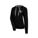 アンティグア レディース パーカー・スウェットシャツ アウター Women's Black Los Angeles Dodgers Brushed Metall...