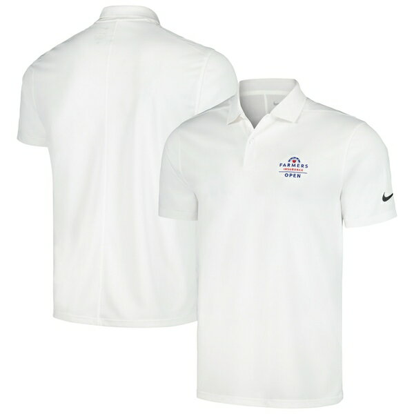 ナイキ メンズ ポロシャツ トップス Farmers Insurance Open Nike Victory Performance Polo White