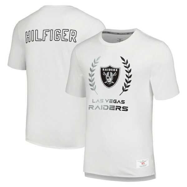 トミー ヒルフィガー メンズ Tシャツ トップス Las Vegas Raiders Tommy Hilfiger Miles TShirt White