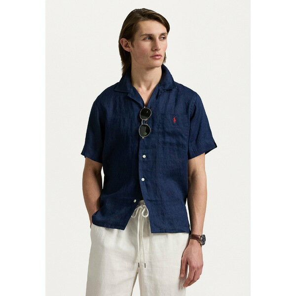 ラルフローレン メンズ シャツ トップス CLASSIC FIT LINEN CAMP SHIRT - Shirt - newport navy