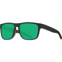 コスタデルマール メンズ サングラス・アイウェア アクセサリー Costa Del Mar Spearo 580G Polarized Sunglasses Blackout/Green Mirror