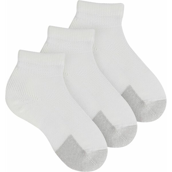 ソーロス メンズ 靴下 アンダーウェア Thorlo Tennis Maximum Cushion Ankle Socks - 3 Pack White