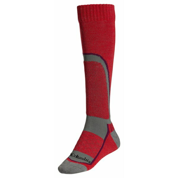 RrA fB[X C A_[EFA Columbia Ski Slope Over-the-Calf Socks Heather Grey