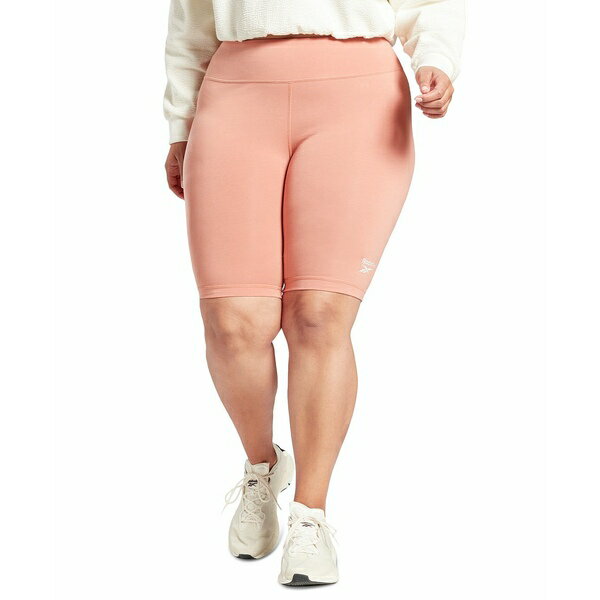 リーボック レディース カジュアルパンツ ボトムス Plus Size Leggings Shorts Canyon Coral