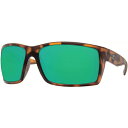 コスタデルマール レディース サングラス＆アイウェア アクセサリー Costa Del Mar Reefton Blackout Mirror 580G Polarized Sunglasses Tortoise/Green